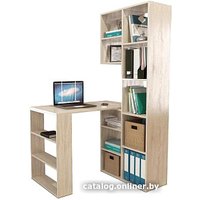 Офисный стол MFMaster Рикс-25 МСТ-ССР-25-ДС-16 (дуб сонома)