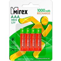 Аккумулятор Mirex AAA 1000mAh 4 шт HR03-10-E4