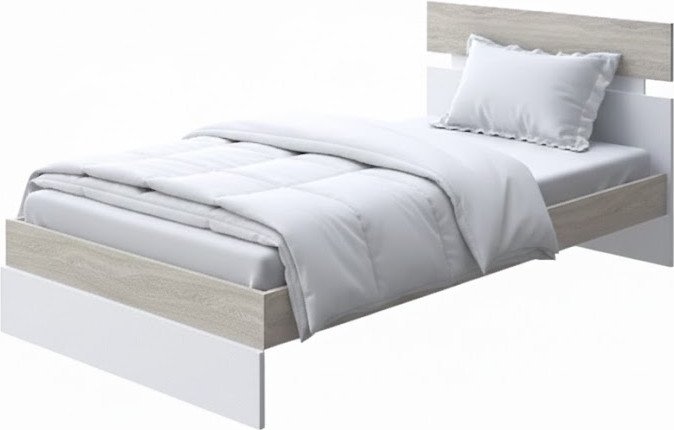 

Кровать PROxSON Milton 80x190 (ясень шимо светлый/белый)