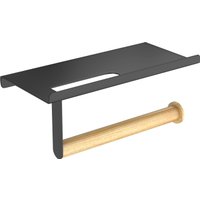 Держатель для туалетной бумаги FORA Axe FOR-AXE015BB (черный/бамбук)