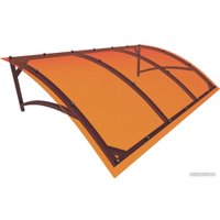 Козырек Импласт Скат Полимер 1900х950 Янтарь (с сотовым поликарбонатом 6мм) в Орше