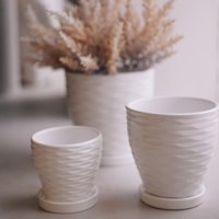 Вазон Вещицы Эллипс Fdtc5 (белый)