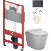 Унитаз подвесной AM.PM Sunny Flashclean C85C1701SC + TECE 9400414