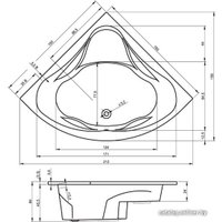 Ванна Riho Neo 150x150 (без ножек)
