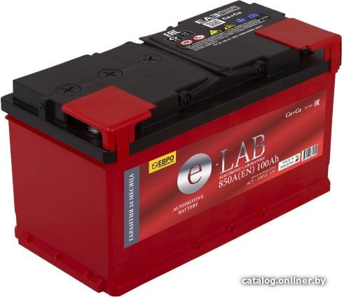 Автомобильный аккумулятор E-Lab 6СТ- 100R (100 А·ч)