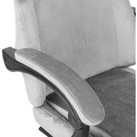 Игровое (геймерское) кресло VMMGame Throne Velour OT-B31-VRGY + силиконовые колеса Castors (велюр серый)