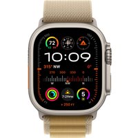 Умные часы Apple Watch Ultra 2 LTE 49 мм (титановый корпус, титановый/бежевый, ремешок из полиэстера L)