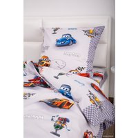 1.5-спальный комплект постельного белья Milanika Старт 1.5сп подростковый с наволочкой 70x70 (бязь)