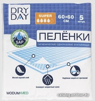 Пеленки Modum Dry Day Super 60x60 (10 шт)