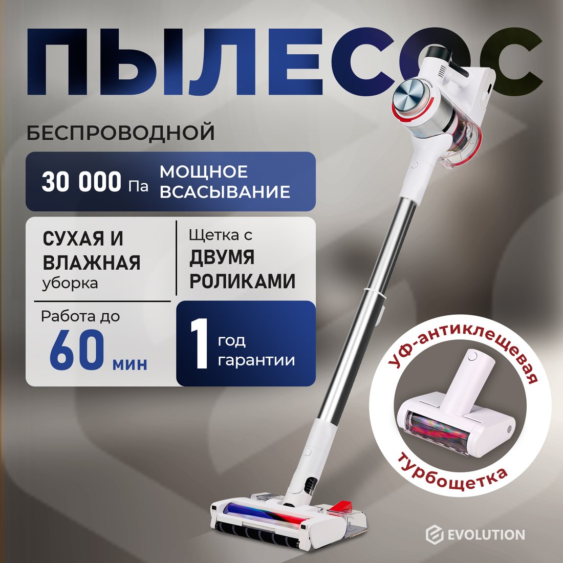

Пылесос Evolution Smart Clean VCF2613UV Wet and Dry