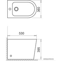 Биде BelBagno BB1003B