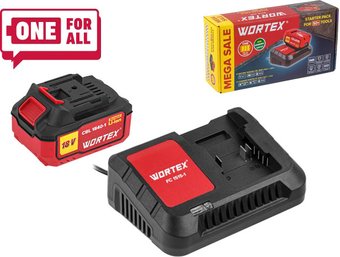 Wortex 1329412 (18В/4.0 Ah + 18В)