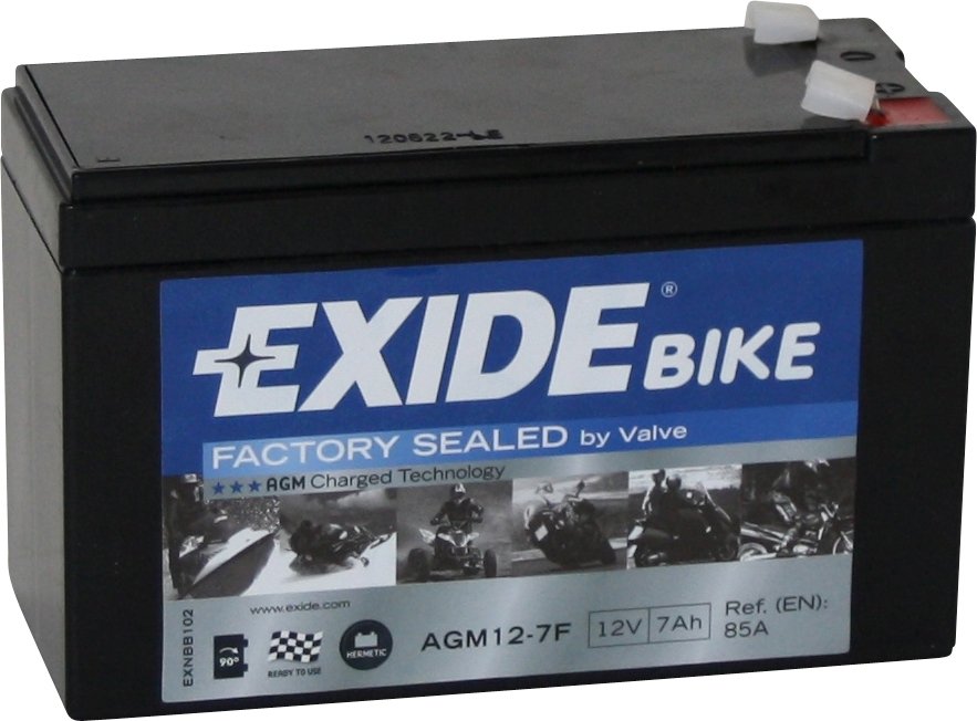 

Мотоциклетный аккумулятор Exide AGM12-7F (7 А·ч)
