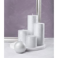 Набор свечей Мелт 150 мм (3 шт, серебряный)