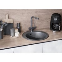 Кухонная мойка Акватон Шелли 50 (графит)