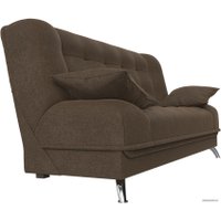 Диван Лига диванов Анна 102737 (рогожка, коричневая)