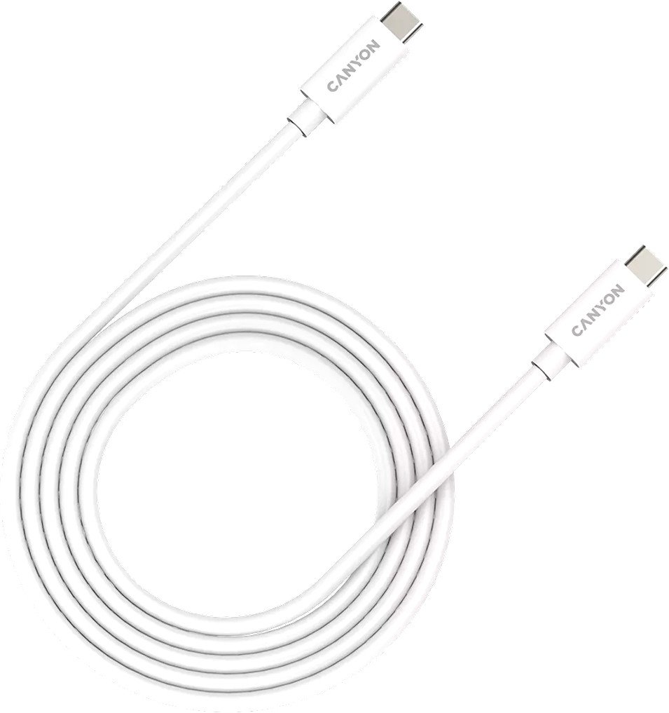 

Кабель Canyon UC-42 CNS-USBC42W USB Type-C - USB Type-C (2 м, белый)