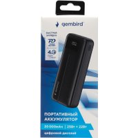 Внешний аккумулятор Gembird GPB-20Q