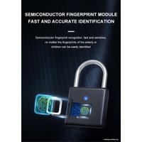 Дверной замок Bozzys Smart Fingerprint Lock Padlock PL-P4 (черный)
