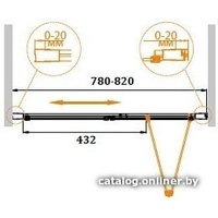 Душевая дверь Cezares Relax-BS-80-C-Bi