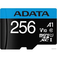 Карта памяти ADATA Premier AUSDX256GUICL10A1-RA1 microSDXC 256GB (с адаптером)