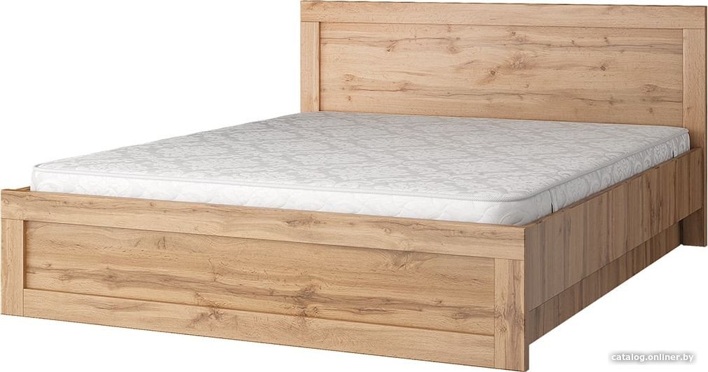 Кровать Anrex Mortiz 160x200 с ПМ (дуб вотан)
