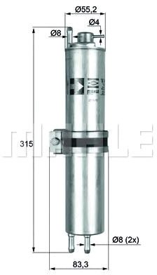 

Топливный фильтр Mahle Knecht KLH12