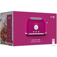 Тостер Galaxy Line GL2916 (малиновый джем)
