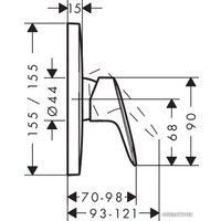 Смеситель без скрытого механизма Hansgrohe Logis [71605000]