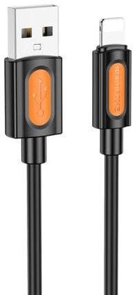 

Кабель Borofone BX114 USB Type-A - Lightning (1 м, черный)