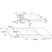 Варочная панель Gorenje GKTW642SYW