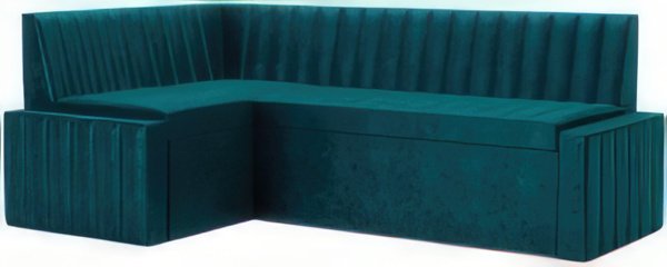 

Угловой диван Мебель-АРС Вермут левый 193x82x113 (бархат сине-зеленый Star Velvet 43 Black Green)