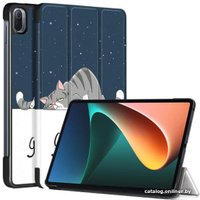 Чехол для планшета JFK Smart Case для Xiaomi Mi Pad 5/Mi Pad 5 Pro (спящий кот)