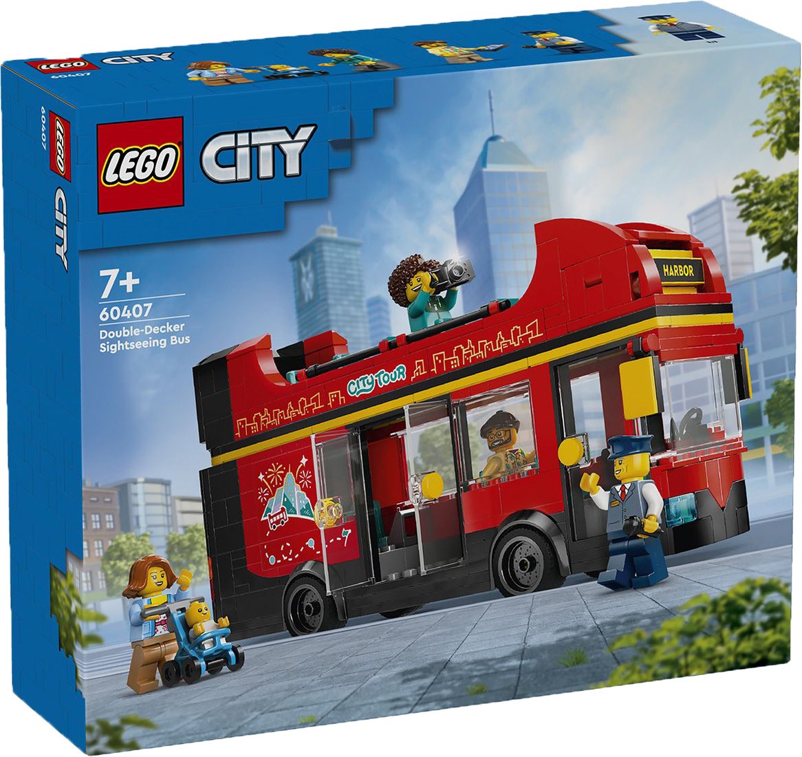 

Конструктор LEGO City 60407 Красный двухэтажный экскурсионный автобус