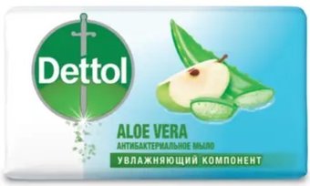 Dettol Мыло твердое Антибактериальное для рук c алоэ вера 100 г