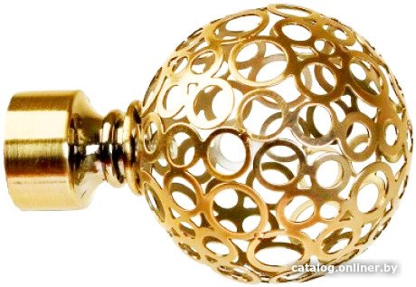 Наконечник для карниза Lm Decor YF095 Ажур 25мм (золото)