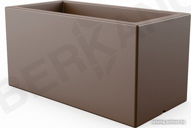 Кашпо Berkano Cubric 80*40 DB (коричневый)