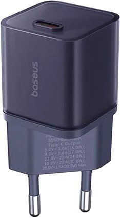 

Сетевое зарядное Baseus GaN5S Fast Charger 1C 30W EU P10162504523-00 (фиолетовый)