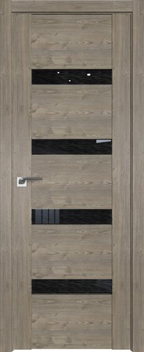 ProfilDoors 2.81XN L 90x200 (каштан темный, стекло дождь черный)