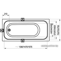 Ванна Ravak Chrome 170x75 (C741000000)