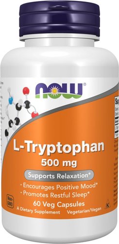 L-триптофан Now Foods L-Tryptophan 500 мг (120 капсул)