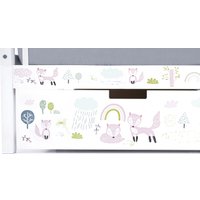 Кровать-тахта Бельмарко Svogen 1359 160x70 (белый, лисята)