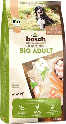 Сухой корм для собак Bosch Bio Adult Курица с Яблоком 1 кг