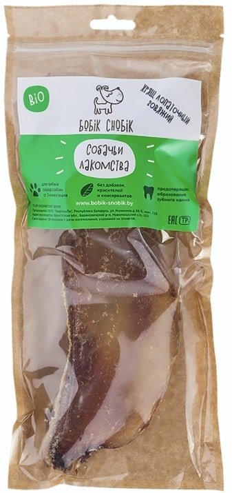 

Лакомство для собак Бобик Снобик Хрящ лопаточный говяжий сушеный 70 г