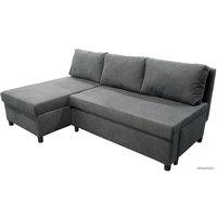 Угловой диван Mio Tesoro Farris 4УС+0Пд (шенилл, Evento Carbon Black)