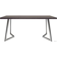 Кухонный стол Buro7 Уиллис 180 (классика, дуб мореный/серебро)