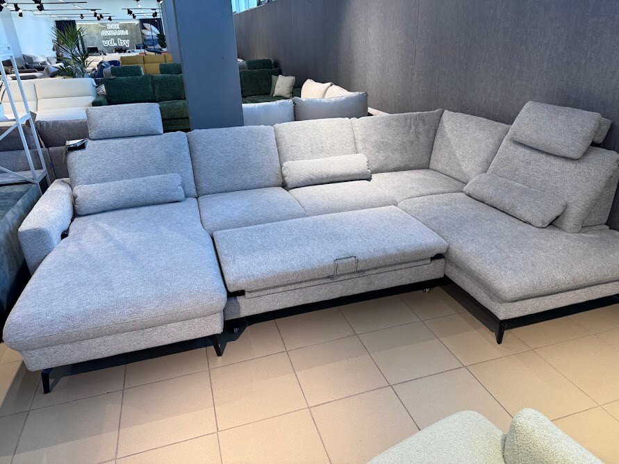 

П-образный диван DeStyle ZE-EM (серый)