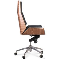 Офисное кресло Norden Патио WH001-BLACKLEATHER (черный)