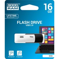 USB Flash GOODRAM UCO2 16GB (черный/белый) [UCO2-0160KWR11]