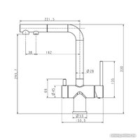 Смеситель Paulmark Serpentine SE213222-431 (белый матовый)